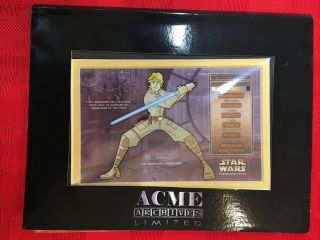 Star Wars Animated Luke Skywalker Character Key 2007 Acme Lucasfilm 290/750