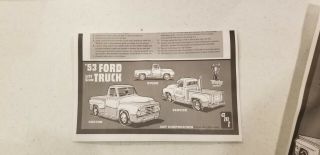 1953 Ford F - 100 Pickup Truck AMT ERTL 1:25 Kit 6487 3