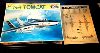 Hasegawa Minicraft F - 14a Tomcat Jet Scale 1:72 Kit 1134