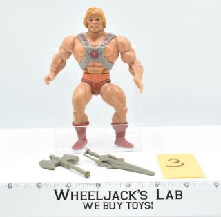 He - Man Soft Head 3 1982 Motu Masters Of The Universe Vintage Action Figure