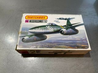 Vintage Matchbox 1/72 Messerschmitt 262 Kit No.  Pk - 21 Opened Started