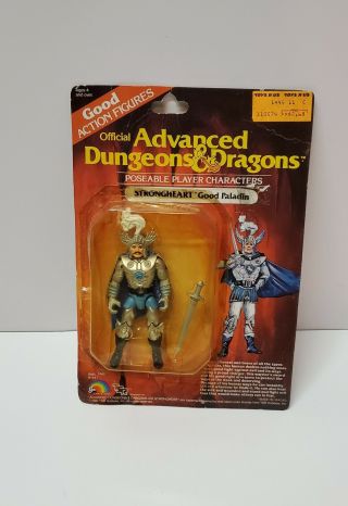 D&d Advanced Dungeons & Dragons Strongheart Good Paladin - Ljn Tsr Carded Figure