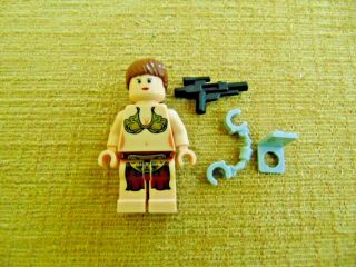 Lego Star Wars Slave Princess Leia Minifigure 75020 Jabba Weapon