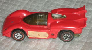 Hot Wheels Sizzler Redline Red Ferrari 512 S 1970 Vintage Car 21