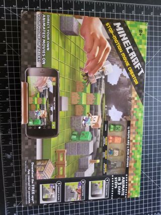 Minecraft Stop - Motion Movie Creator Set With 4 Mini - Figures & Props Matel Dyt67