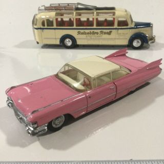 Vintage Dinky Meccano Toys Dy7 Pink 1959 Cadillac Coupe Deville 1:43 England