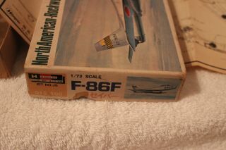 HASEGAWA 1/72 NORTH AMERICAN ROCKWELL F - 86F SABRE PLASTIC MODEL KIT 3