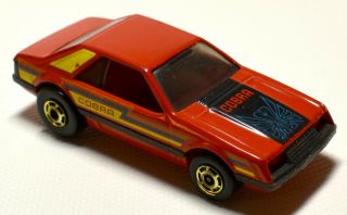 Vintage Hot Wheels The Hot Ones Red Mustang Cobra By Mattel From 1979
