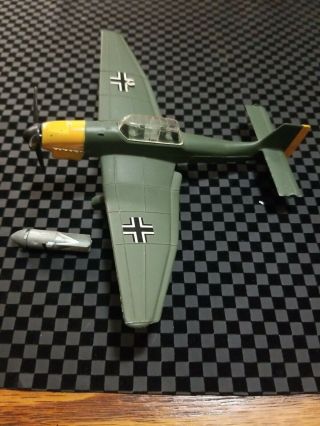 Dinky Toys Wwii German Bomber Airplane,  Junkers Ju 87 B No.  72with Bomb Meccano