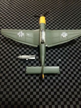 Dinky Toys WWII German Bomber Airplane,  Junkers JU 87 B No.  72with bomb Meccano 2