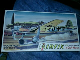 Airfix 1223 1:72 Focke Wulf Fw - 190d Ww2 German Fighter Model Plane Kit