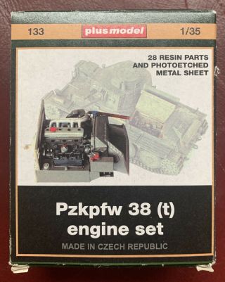Plus Model 1/35 Scale Pzkpfw 38 (t) Engine Set Item 133