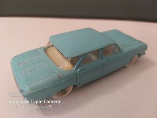 Vintage French Dinky 552 - - Chevrolet Corvair - Turquoise - Concave Hubs