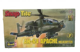 Revell Apache Helicopter - Snap Tite Plastic Model Aircraft Kit - 1/72 Scale
