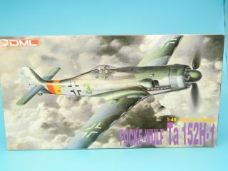 1:48 Parts Kit Dragon No.  5501 Focke - Wulf Ta 152h - 1 Partially Built & Painted