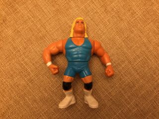 Wwf Wwe Mr Perfect Curt Hennig Wrestling Figure Hasbro 1991 Series 8 Blue Gear