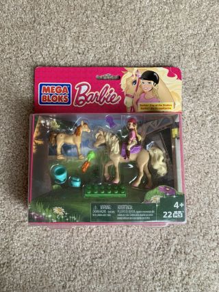Barbie Mega Bloks Build N Play Day At The Stables Horse And Foal