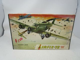 Vintage Airfix Junkers Ju - 52 Model Kit 1:72