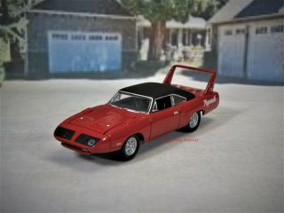70 1970 Plymouth Roadrunner Superbird Life Like Detail Real Rider Tires 1/64