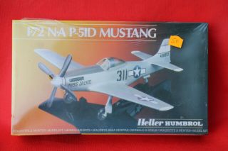 Avion - Maquette 1/72e - P 51 D Mustang - Heller