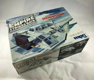 Un - Built Vintage Star Wars Esb Luke Skywalker Snowspeeder Model Kit Mpc 1980