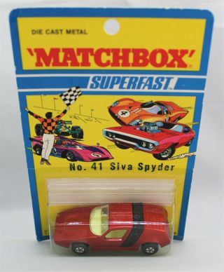 Matchbox Lesney Superfast No41 Siva Spider In " Mid Bronze With 5 Spoke Wheels