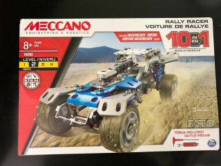 Meccano Rally Racer Construction 10 In 1 Building Set 18203 For Age 8,