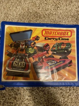 Vintage 1976 Lensey Matchbox Carrying Case Holds 48 Cars With 4 Storage Trays