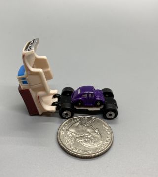 Micro Machines Insiders Ford ‘56 Pickup W/minis Vw Beetle Purple,  1989 Galoob