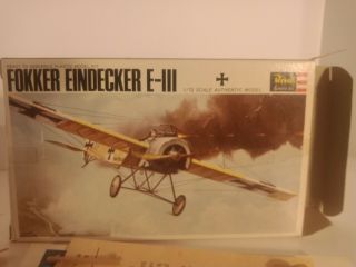 Revell Open Box Vintage Fokker Eindecker E - 111 Plastic Model Plane