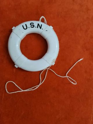 Vintage Gi Joe 1964 Navy Usn U.  S.  N.  White Life Preserver Ring