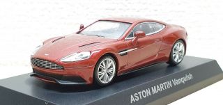 1/64 Kyosho Aston Martin Vanquish Red Diecast Car Model
