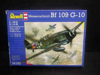 Revell 1/72 Scale Messerschmitt Bf 109 G - 10.  German Aircraft.  Open Box Complete