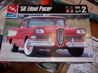 1958 Edsel Pacer Amt Model Car Kit 30032 Box 1:25 Scale Level 2 Age10,