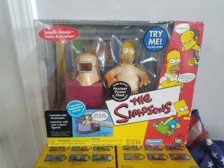 Playmates The Simpsons Nuclear Power Plant Interactive Environment Homer Simpson