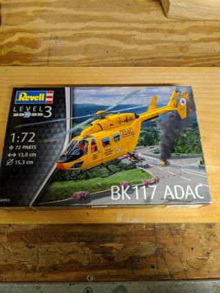 Revell 1/72nd Scale Bk - 117 Adac Helicopter Model Kit 04953