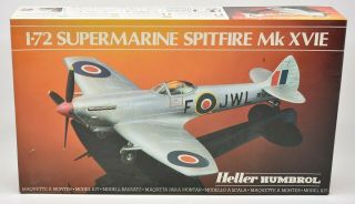 Supermarine Spitfire Mk Xvie 100 Complete Unbuilt Model Kit Heller 1:72