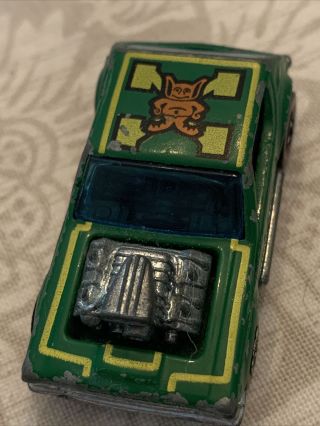 Vtg 1974 Hot Wheels Redline Herfy’s Gremlin Grinder Green Metal Diecast Toy Car