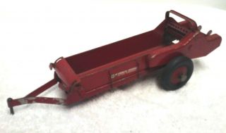 Vintage 1954 1/16 Mccormick Deering Carter Tru Scale Tractor Spreader Farm Toy