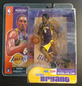 Mcfarlane 2003 Nba Series 3 Kobe Bryant Los Angeles Lakers Purple 8 Reg Figure
