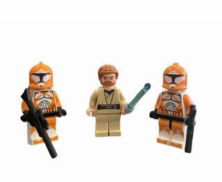 Lego Star Wars Obi Wan & Bomb Squad Clone Trooper Mini Figures From Set 7913