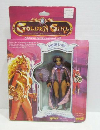 Galoob Golden Girl 1984 Moth Lady Action Figure W/ Box & Accessories