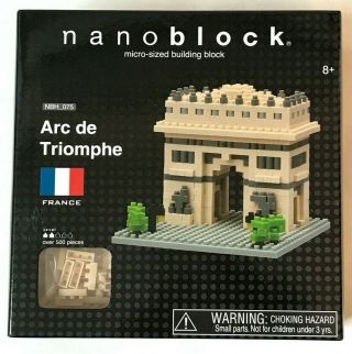 Nanoblock Paris Arc De Triomphe France Micro Sized Building Blocks Japan Toy