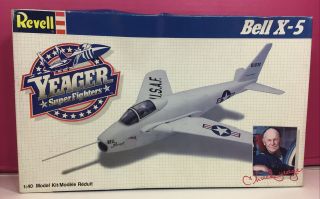 Vintage Revell 1:40 Bell X - 5 Yeager Fighter Model Airplane Kit - Usa