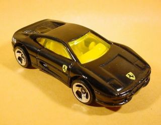 Hot Wheels Black Ferrari 355 W/ 3sp Loose
