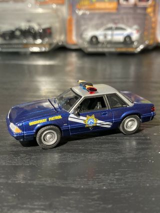 1/64 Greenlight Nevada Highway Patrol Ford Mustang Ssp Police Diecast Car Model