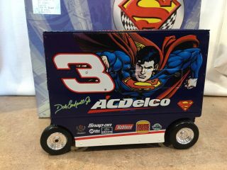 1999 Dale Earnhardt Jr 3 " Ac Delco Superman Pit Wagon " 1/16th Action Bank