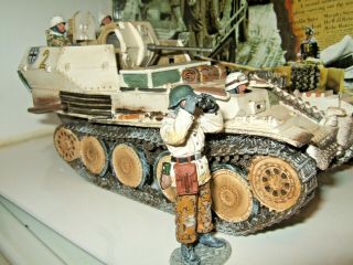 King & Country Ws080 Ww2 German Army Gepard Flakpanzer 38t & Crew,  1:30 Scale