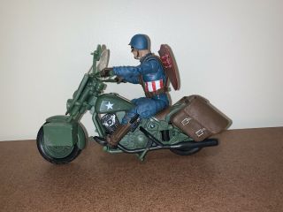 Marvel Legends Ultimate Series Captain America With Motorcycle Complete