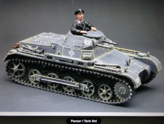 King &country 54mm Ww2 German Panzer 1 Tankette W/1 Figure Lah068 2003 Pre Oop